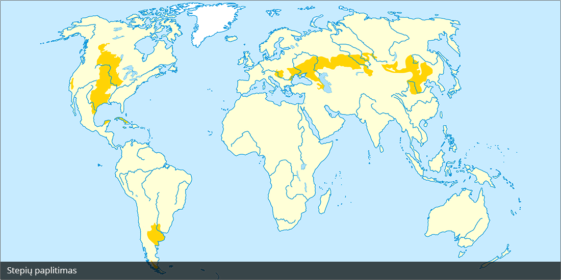 Stepės žemėlapyje