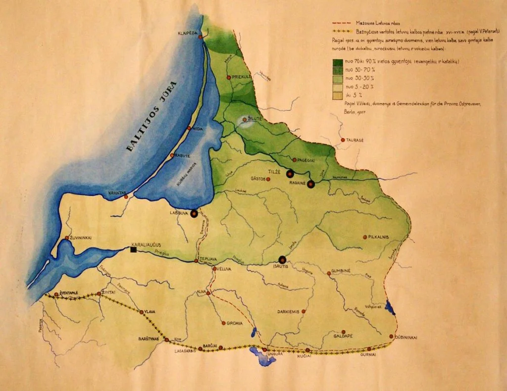 Mažosios Lietuvos žemėlapis