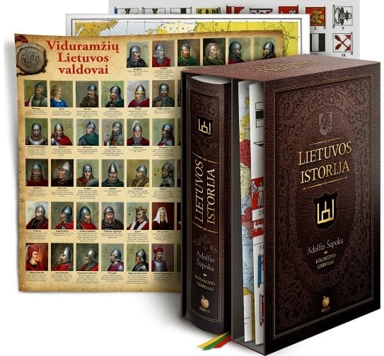 Senos knygos viršelis su užrašu „Lietuvos istorija“, redagavo A. Šapoka.