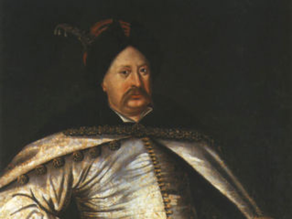 Jonušo Radvilos portretas, atspindintis jo galią ir ambicijas.